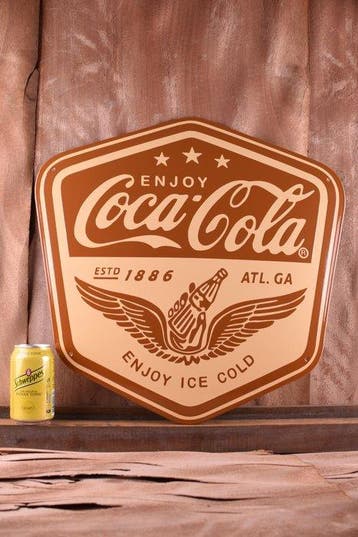 XL Coca-Cola; Amazing Emblem; 1886; enamel; beautiful