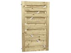 Poortdeur Jumbo Horizontaal Geschaafd op Stalen Frame 100 x, Tuin en Terras, Schuttingen, Nieuw