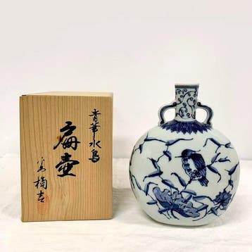 Vaas met dubbele oren - Keramiek - Japan - Juji binauraal