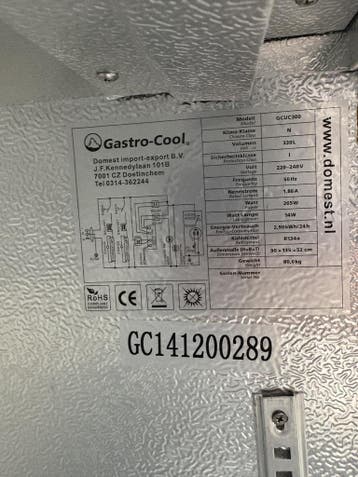 BARKOELING Gastrocool 3 Deurs, Ophalen of Verzenden, Gebruikt