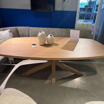 Eettafel Umara - Deens Ovaal - 220x120 - Blond Oak -, Huis en Inrichting, Nieuw, 150 tot 200 cm, Modern, 50 tot 100 cm