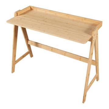 [en.casa] Bureau Härryda 107x47x81cm bamboe, Verzenden, Nieuw