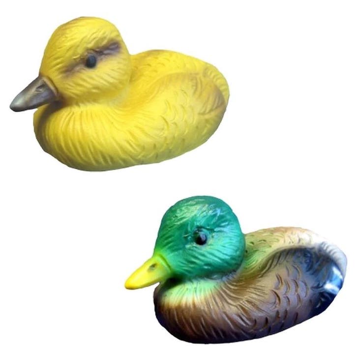 Set van 2 eendjes, Tuin en Terras, Tuinbeelden, Nieuw, Verzenden