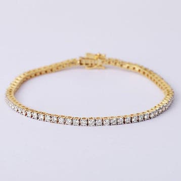 Tennis armband - 14 karaat Witgoud - 2.26ct. tw. Diamant