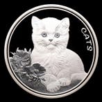Fiji. 50 Cents 2022 Cats, 1 Oz (.999) (Zonder minimumprijs)