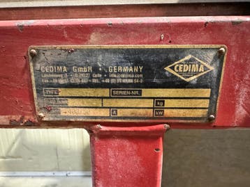 Cedima CVS 375.2 blokzaag, steenzaag, diamantzaagblad., Ophalen of Verzenden, Gebruikt
