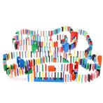 Kruzzel XXL Gekleurde Domino Set – 1131-Delig – 1080 Houten, Kinderen en Baby's, Speelgoed | Houten speelgoed, Ophalen of Verzenden