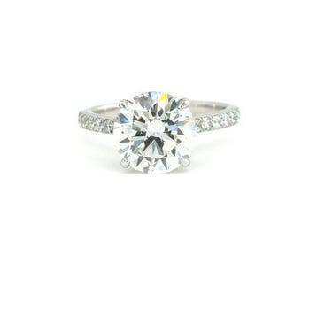Ring - 14 karaat Witgoud - 4.12ct. tw. Diamant (Lab-grown) -, Nieuw