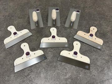 Veiling - Het Melkmeisje plakspanen- en spackmessen set 8-de, Nieuw