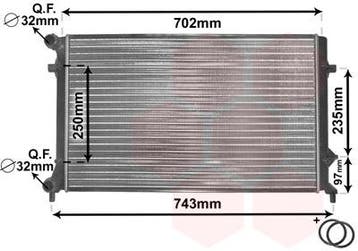 A3 Radiator 1.6 brazed (Audi, Radiatoren), Auto-onderdelen, Ophalen of Verzenden, Nieuw, Audi