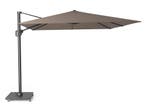 Challenger T1 premium zweefparasol 300x300 cm havanna   met, Ophalen of Verzenden, Nieuw