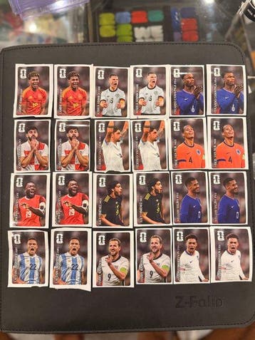 Panini World Cup Stickers 2 sets of 12/12 complete set, Nieuw