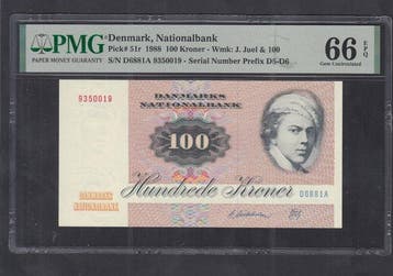 Denemarken. - 100 Kroner - 1988 - Pick 51r (Zonder