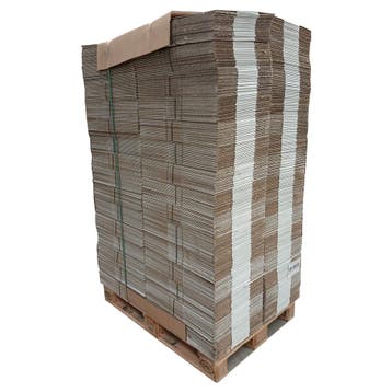 Vouwdoos 362x242x155 mm enkelgolf karton wit bruin nieuw -, Zakelijke goederen, Partijgoederen en Retail | Verpakking en Verzending