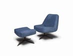 Fauteuil Ego - fauteuils - Blauw, Huis en Inrichting, Stoelen, Nieuw, Blauw, Leer