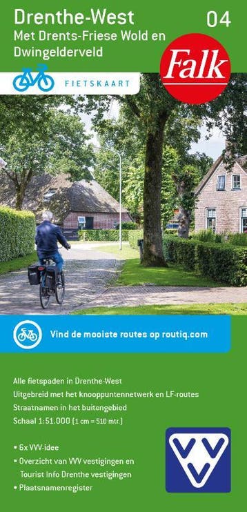 Falk Vvv Fietskaart 04. Drenthe-West |  | Nieuw, Ophalen of Verzenden, Nieuw