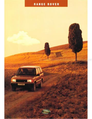 1994 RANGE ROVER BROCHURE NEDERLANDS, Boeken, Nieuw, Author