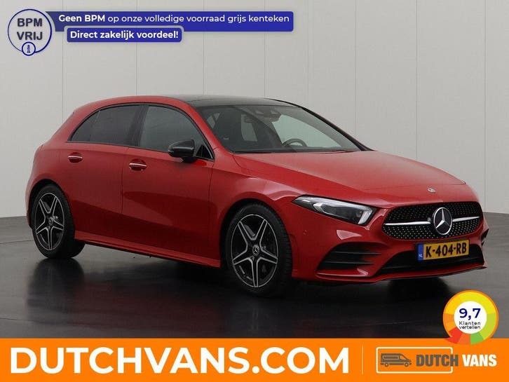 Mercedes-Benz A-Klasse Hatchback 200 | rood, Auto's, Bestelauto's, Lease, Automaat, BTW verrekenbaar, Benzine, Rood, Euro 6, Mercedes-Benz
