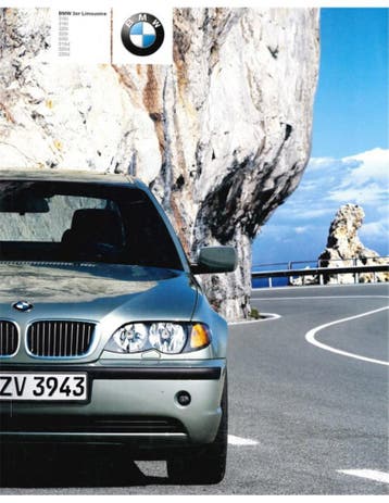 2001 BMW 3 SERIE BROCHURE DUITS, Nieuw, BMW, Author