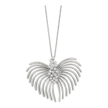 Recarlo - Ketting met hanger - 18 karaat Witgoud - 0.55ct.