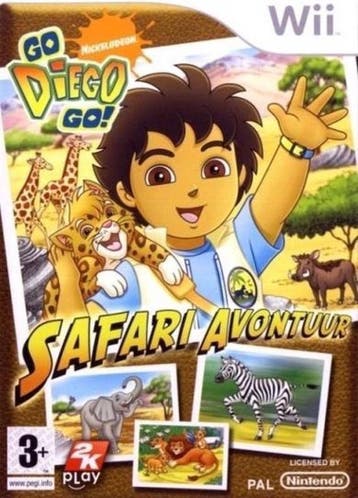 Go Diego Go! Safari Avontuur (Wii Games), Ophalen of Verzenden, Zo goed als nieuw