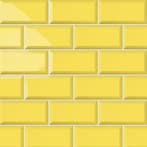 Wandtegel metrotegel 10x20 geel glans wandtegel, Doe-het-zelf en Verbouw, Tegels, Ophalen, Nieuw, 10 m² of meer, Wandtegels