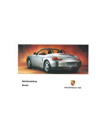 1997 PORSCHE BOXSTER INSTRUCTIEBOEKJE DUITS