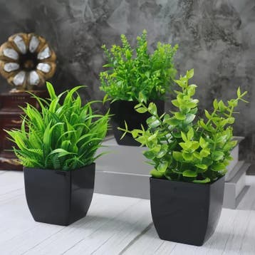 Kunstplant in Zwarte Pot - Decoratieve Groene Plant voor Hui, Verzenden, Nieuw in verpakking
