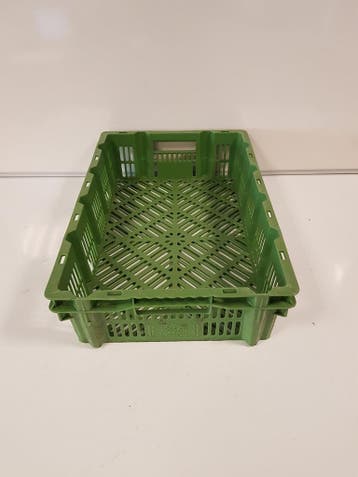 Kunststof nest/stapel kipkratten, 60x40x15, gebruikt, Gebruikt, 40 tot 60 cm, 50 tot 75 cm, Ophalen of Verzenden