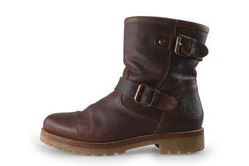 Panama Jack Biker boots in maat 41 Cognac, Overige kleuren, Verzenden, Boots, Zo goed als nieuw