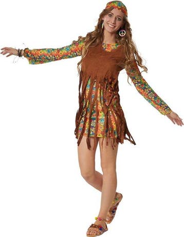 2dekans | dressforfun - Rebelse Hippie Squaw L -, Ophalen of Verzenden, Zo goed als nieuw