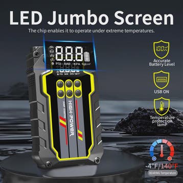 AntPower 1200A 4-in-1 Jump Starter: Krachtige Powerbank & Ac, Auto diversen, Verzenden, Nieuw