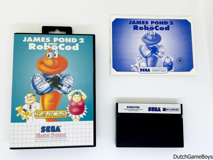 Sega Master System - James Pond 2 - Codename Robocod, Spelcomputers en Games, Games | Sega, Gebruikt, Verzenden