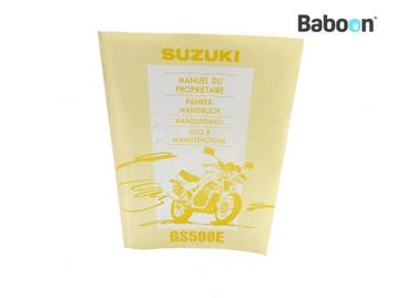 Instructie Boek Suzuki GS 500 E 1989-2003 (GS500E) German,, Verzenden, Gebruikt