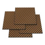Akoestisch wandpaneel Vang 12 stuks 4,32 m² diagonaal teak 6, Verzenden, Nieuw