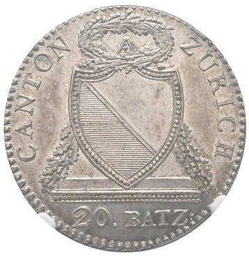 Zwitserland, Zürich 20 Batzen 1813 / MS62