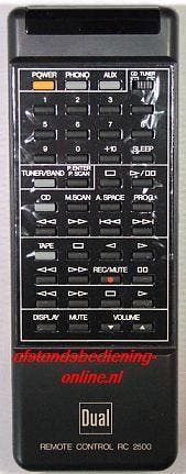 Afstandsbediening Dual rc2500, Audio, Tv en Foto, Afstandsbedieningen, Ophalen of Verzenden, Nieuw, Origineel