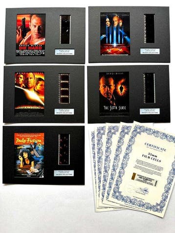 Bruce Willis – Rare Set of 5 Mounted 35mm Film Cells –, Verzamelen, Nieuw