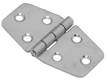 DX Klepscharnier rvs gepolijst vaste pen 40x70 mm, Verzenden, Nieuw