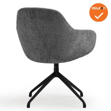 Luxe designstoel - Grijs, Vergader- of Presentatieruimte, Ophalen of Verzenden, Gebruikt, Stoel