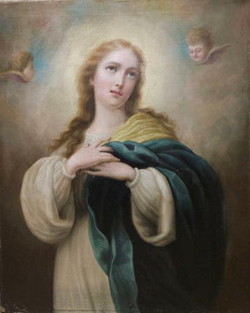 Bartolomé Estebán Murillo (1617-1682), Naar - Madonna
