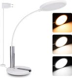 Bureaulamp - Tafellamp - Tafellamp slaapkamer - Wit - Aigost, Verzenden, Zo goed als nieuw