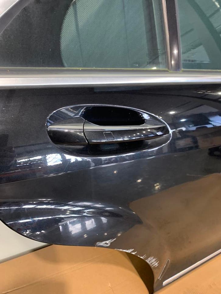 Mercedes W221keyless go deurhendel portier rechts achter, Auto-onderdelen, Carrosserie en Plaatwerk, Gebruikt, Mercedes-Benz, Achter