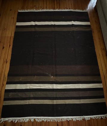 Kelim - 245 cm - 173 cm - Wol Kilim – Gestreept Des, Nieuw