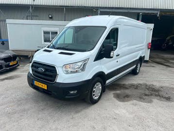 Ford Transit 350 2.0 TDCI L3H2 Trend MHEV RWD 2800 kg trekha, Stof, Gebruikt, Wit, Dealer onderhouden