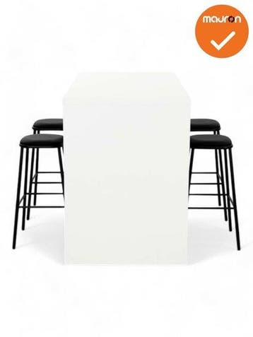 Hoge tafel WOOD -160x80 cm - in 3 kleuren - NIEUW, Vergader- of Presentatieruimte, Ophalen of Verzenden, Nieuw zonder verpakking