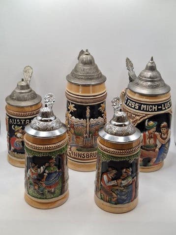 Original King - Bierpul (5) - Souvenir - Folkloristisch -, Antiek en Kunst