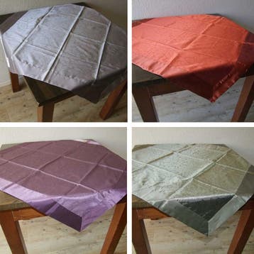 Vierkant tafelkleed tafellaken glanzend - div. kleuren NIEUW, Ophalen of Verzenden, Nieuw, Vierkant