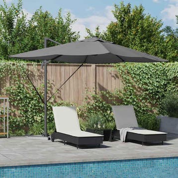 vidaXL Parasol 352 x 251 x 265 cm Polyester en Aluminium, Verzenden, Nieuw, 2 tot 3 meter