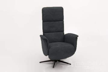 Relaxfauteuil Arkel - relaxfauteuils - Antraciet, Nieuw, Stof